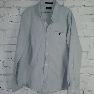Simply Southern Blue Gray Button Down Shirt Mens Size XL